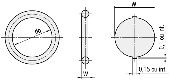 Joint de montre 41 X 0,9 mm étanchéité torique