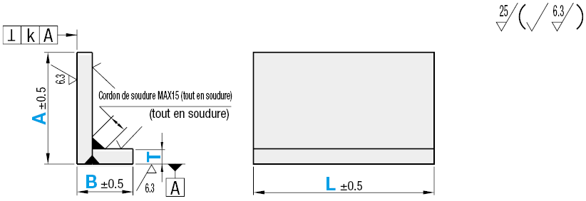 Equerres soudées, type configurable:Affichage d'image associés