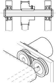 Arbres rotatifs - Rainures de circlips aux deux extrémités et logements de clavette:Affichage d'image associés