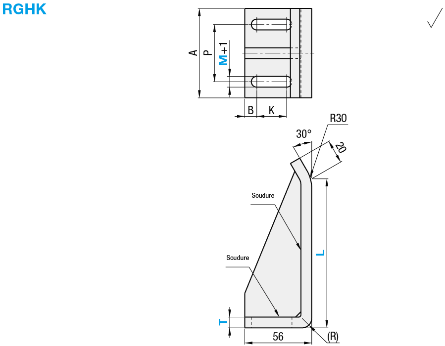 Guide avaloir vertical mécano soudée:Affichage d'image associés