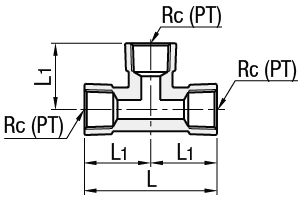 Raccords en laiton pour tuyau en acier - Raccord en T:Affichage d'image associés