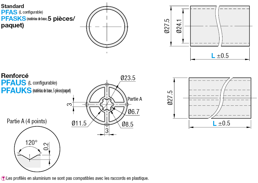 Structures tubulaire en alu/Longueur configurable:Affichage d'image associés