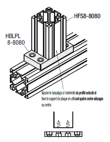 Supports de plaque pour la série 8 (largeur de fente 10mm):Affichage d'image associés