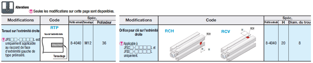 Profilés alu avec raccords intégrés/Raccord simple - Pour la série 8:Affichage d'image associés