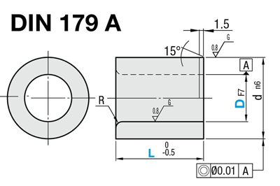 DIN 179 Douille de perçage cylindrique:Affichage d'image associés