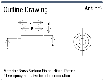 Flexible Fixed Model Tube Connector for ISN (Cylindrical Head):Related Image