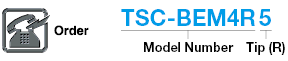 TSC series carbide ball end mill, 4-flute / regular model:Related Image