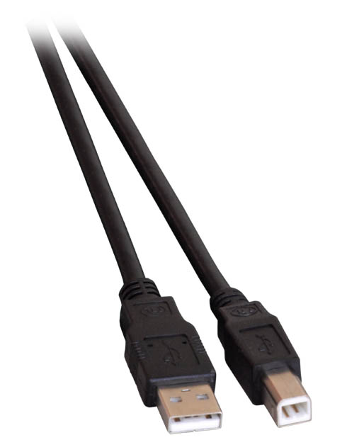 Câble USB 2.0 haute qualité, certifié, A mâle / B mâle - noir