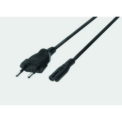 Europlug 180° / C7 180° pour câble d'alimentation - noire