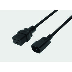 Câble d'alimentation 1.8M C14 180° / C19 180° - noir