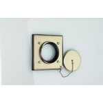 Plaque étanche (résistante à la poussière et aux projections d'eau) avec 1 prise secteur ⌀57