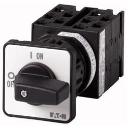 Interrupteur de mesure de Electricité de tension,Contacts: 10, 20 A, 3 convertisseurs,plaque frontale: 0-1-2-3, 90°, entretenu, montage central