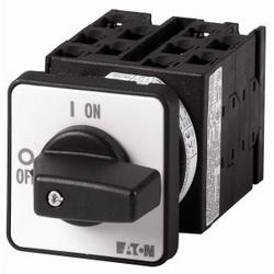 Interrupteur de mesure de Electricité de tension, Contacts: 10, 20 A, 3 convertisseurs,plaque frontale: L1 / L2- L2 / L3 -L3 / L1, 90°, entretenu,montage encastré