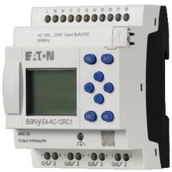 Relais de contrôle, easyE4 (extensible, Ethernet), 100 - 240 V AC, 110 - 240 V DC, entrées numériques : 8, Sorties numériques : 4 relais, borne à vis