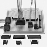 Connecteur circuit imprimé à câble avec verrou latéral, pas de 2.5mm, série HNC