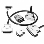 Boîtiers de prises pour connecteur D-Sub (à blindage EMI), série CTH HDB-CTH(4-40)(10)