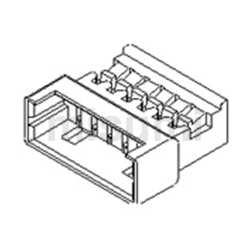 Boîtier pour circuit imprimé PicoBlade™ au pas de 1.25mm (51047) 51047-0600