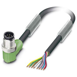 Câble de capteur / actionneur SAC-8P, fiche coudée M12
