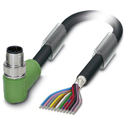 Câble de capteur / actionneur SAC-12 P, fiche coudée