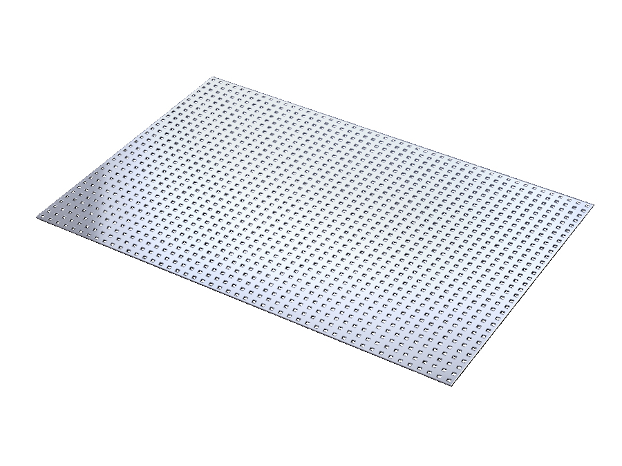 Cover plate perforated