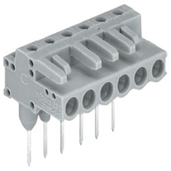 Female connector for rail-mount terminal blocks, angled 232 232-238/005-000