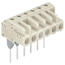 Female connector for rail-mount terminal blocks, angled 722