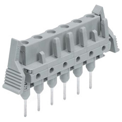 Female Plug with Straight Long Contact Pins, interlock pin, 232 232-736/005-000/039-000