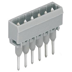 Male connector for rail-mount terminal blocks 231