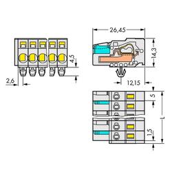 Connecteur plat (femelle)