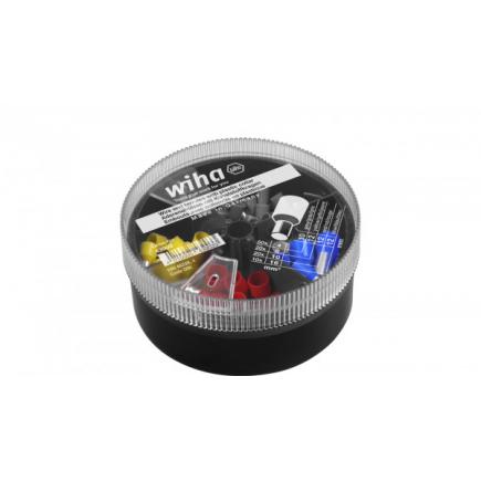 Wiha Embouts de câblage avec collerette plastique, jeu 4 - 16 mm² 100 pcs code couleur DIN en saupoudreuse