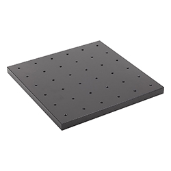 Plaque de base aluminium avec revêtement dur avec taraudages (01042)