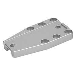 Plaque support, aluminium anodisé (33225)