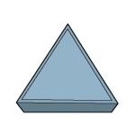 Triangle 60° positif sans trou TPMR "finition"