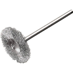 Brosse roue montée sur arbre miniature plate (diamètre de l'arbre 3mm)