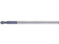 XAC series carbide ball end mill, 2-flute / short, long shank model