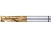 AS Coated Powdered High-Speed Steel Square End Mill, 2-Flute, Regular ASPM-EM2R20