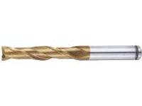 AS Coated Powdered High-Speed Steel Square End Mill, 2-Flute, Long