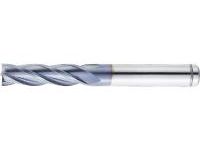 TiCN Coated Powdered High-Speed Steel Square End Mill, 4-Flute, Regular VPM-EM4R10