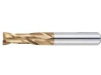 AS Coated High-Speed Steel Square End Mill, 2-Flute / Regular