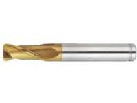 AS Coated Powdered High-Speed Steel Radius End Mill, 2-Flute / Short ASPM-CR-EM2S20-R1