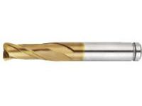 AS Coated Powdered High-Speed Steel Radius End Mill, 2-Flute, Regular