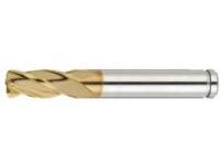 AS Coated Powdered High-Speed Steel Radius End Mill, 4-Flute, Regular