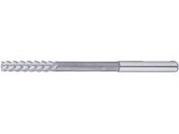 High-Speed Steel High Helical Reamer, Right Blade with 60° Left Spiral, Straight Shank, 0.1 mm Unit Designation Model HHHR-9.7