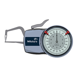 Comparateur à bras de palpage pour mesure extérieure