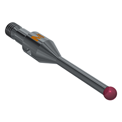 Stylet pour croisillon multi-branches M3 bille rubis, Tige acier inoxydable