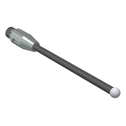 Stylet M3 bille oxyde de zirconium, Tige carbure