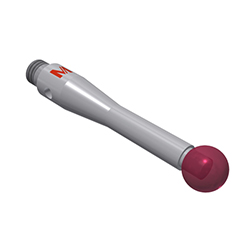 Stylet M3 bille rubis, Tige acier inoxydable