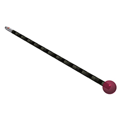 Stylet M2 bille rubis, Tige fibre de carbone