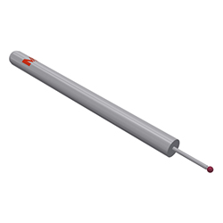 Stylet sans filetage bille rubis, Tige acier inoxydable