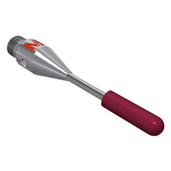 Stylet cylindrique M3 bille rubis